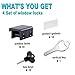 Sliding Window Locks (10 Sets), Security Window Locks with Keys, Adjustable Aluminum Sliding Window Stops, Easy Installation Without Drilling, for Vertical and Horizontal Sliding Windows (Black)