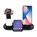 Produktbild 3 in 1 Wireless Ladestation, Creamon Wireless Ladegerät 3 in 1 Wireless Ladestation für Apple Watch und Airpods Ladestation Qi Fast Wireless Ladestation Schwarz + Wireless Ladegerät