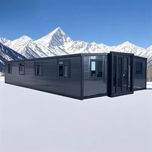 Prefab Tiny Home for Sale, 40ft Mobile Modular Home with 3 Bedrooms, 1 Fully Equipped Bathroom & Kitchen, Expandable Container House to Live in for Adults Prefabricated Foldable Tiny House for Living - Image 3