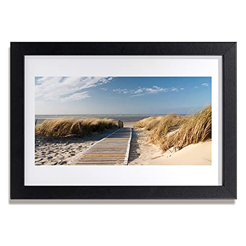 Affiche encadrée 30x20 cm pour embellir un mur vide avec un cadre en MDF paysage de plage