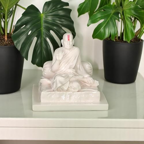 Image of KariGhar Swami Samarth Idol Multicolor Resin Figurine Perfect for Car Dashboard, Office and House Warming 2.5 inch