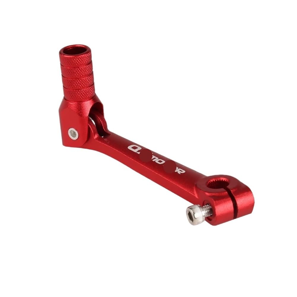 Uuipip Qx Red Motorcycle Gear Shift Lever Motorcycle Folding Gear Shift Lever For T2 T4 T4l Atv 110Cc 125Cc 150Cc 200Cc 250Cc Universal Parts