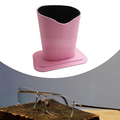 JAYIOLA Soporte para Gafas para Mujeres Y Hombres, Organizador Vertical para Guardar Gafas, Estuche para Mesita de Noche, Escritorio, Oficina Y Hogar, Rosa, universal - imagen 2