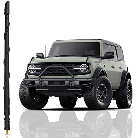 VOFONO 13 Inch Antenna for Ford Bronco 2021-2024, New Spiral Flex Rubber Bronco Short Antenna Replacement Ford Bronco Accessories Cover