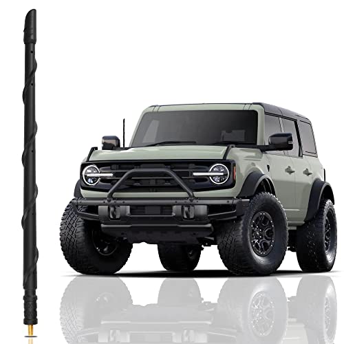 Antena Ford Bronco 2021-2022 de goma flexible espiral VOFONO de 13''