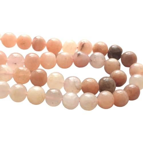 Perles rondes d'oeil de chat rose pour créer vos bracelets bien-être