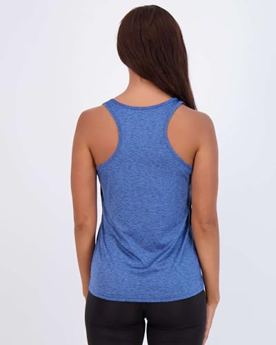 Image of Real Essentials 5-Pack Women's Racerback Tank Top Dry-Fit Athletic Performance Yoga Activewear (Available in Plus Size)