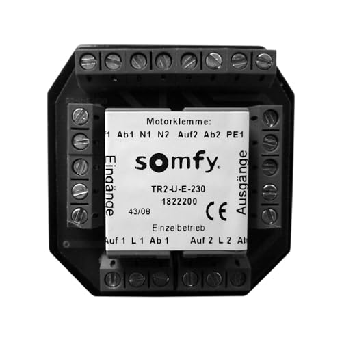 Somfy Relé de corte TR2-U-E-230 evita averías eléctricas al conectar varios motores
