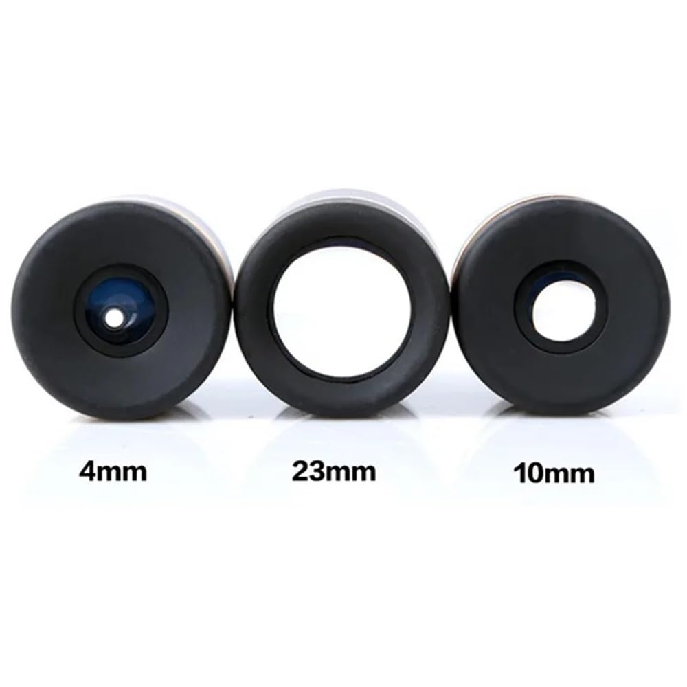 Accessoires pour télescopes Lot de 3 oculaires Grand Angle 62 degrés 1,25 Pouces 4 mm 10 mm 23 mm Accessoires for télescope Oculaire pour télescope