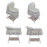 Babykorb in ovaler Form mit integriertem und verstellbarem Sonnendach