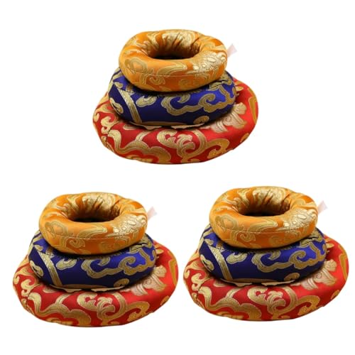 SWOOMEY 9個 仏壇マット チベットのシンギングボウル チャクラボウル リングクッション チベットの歌 シンギングボウル クッションリング チベットシンギングボウルパッド 仏音ボウルマット