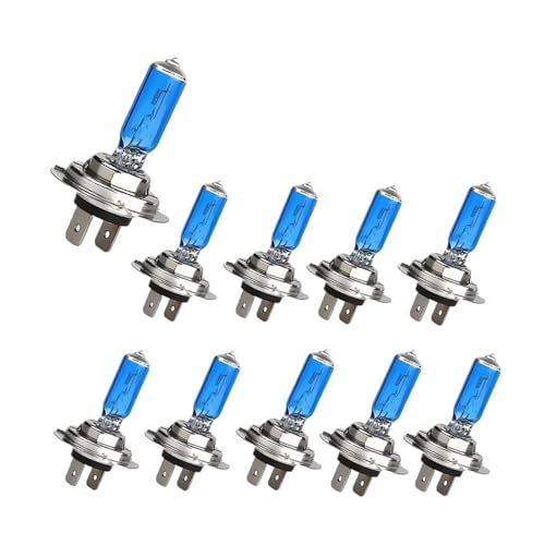 10 Uds 24V H7 100W Bombilla halógena Luces antiniebla superbrillantes lámpara de Faro de Alta Potencia Fuente de Coche Aparcamiento Blanco
