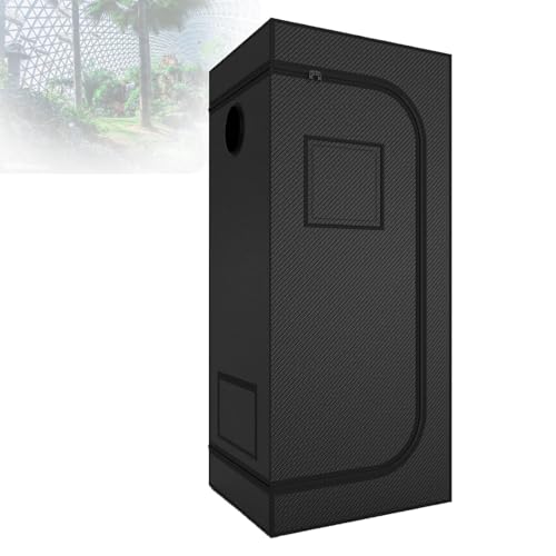 Armario De Cultivo, Kit De Cultivo Con LáMpara Led De Espectro Completo Regulable, Kit Completo De Armario De Cultivo HidropóNico Para Plantas,90 * 90 * 180cm-GrowTent