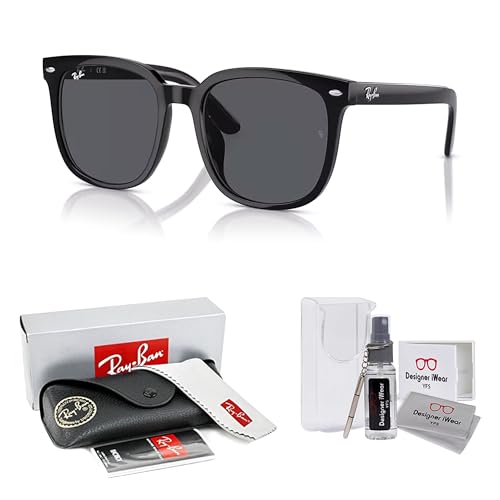 Ray-Ban RB4401D Square Sunglasses for Men for Women +BUNDLE with ACCESSORY EYEWEAR KIT2