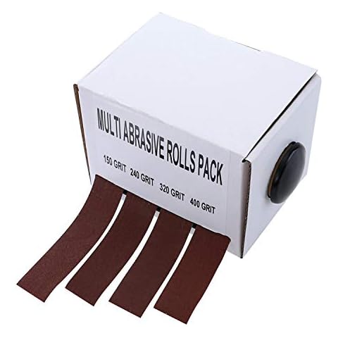 DingGreat Rollo de Papel de Lija de 6 metros con 4 tamaños de grano Cover