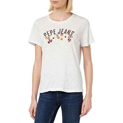 Camiseta Pepe Jeans Rosemery con flores artwork y bordado Cover