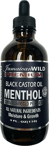 dye dyed Jamaican Wild Black Castor Oil (Menthol, 4 oz)