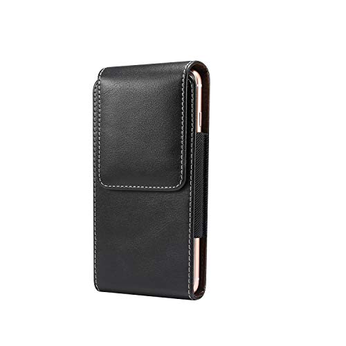 Phone Holster Case Leather Belt Case Compatible with iPhone Xs X, Belt Holster Case Pouch Compatible with Samsung Galaxy S10e/S9/S8/S7/S6 Protective Bag