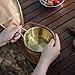 clinmday Camping Cup Stainless Steel Bowl Corrosion Resistant Polished Surface Drinking Mug Mini Outdoor Pot for Outdoor Living Silver L