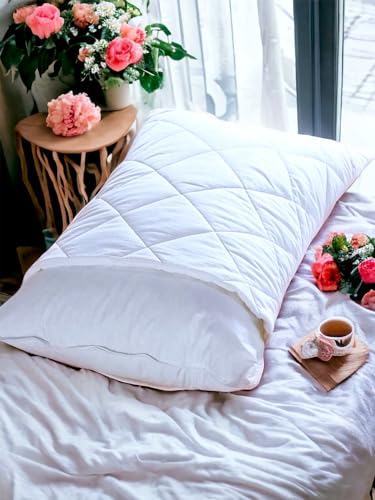 4All Pillow Protectors 4 Packs Anti Bed Bug Dust Mite Zipped Pillow Covers White Pillow Cases (75x50cm)