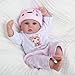CHAREX Reborn Baby Dolls Girl - 16 Inches Realistic Soft Vinyl Newborn Baby Doll that Look Real, Best Toy for Kids Ages 3+