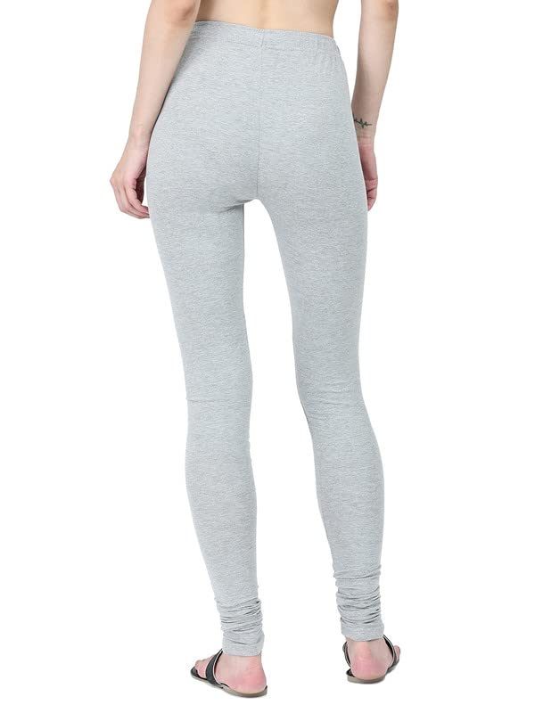 Image of Robinbosky Cotton Churidhar Leggings for Women - Stylish, Stretchable & Flattering Fit for All-Day Comfort