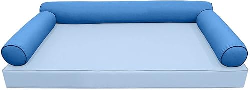 Miniatura 2 de *Solo funda* Funda de almohada estilo 6 para cuna de 50 x 8 pulgadas, ribete ribete de contraste AD102