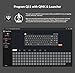 Keychron Q11 QMK/VIA TKL Split Keyboard Ergonomic, 91 Keys 75% Layout Wired Mechanical Gaming Keyboard Mac & Windows with Full Alu Frame, PBT Keycaps & Knobs, Hot-Swappable Keycrhon Super Red Switch
