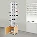Hilberiazel Sunglasses Retail Display Eyeglass Holder, Floor-standing Rotating Glasses Storage Display Stand With Wheels, 102 Pairs Modern Sunglasses Storage Organizer, for Retail Shop