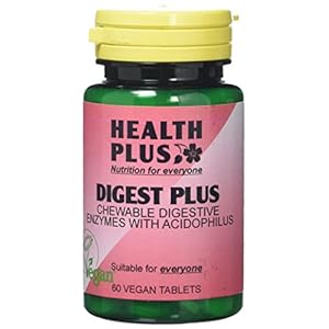 Health Plus Digest Plus Digestive Enzyme Supplement – 60 Chewable Tablets