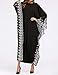 Qianliniuinc Abaya Kaftan Dresses for Women-Long Dress Plus Size Bat Sleeve Clothing Muslim Evening Gown Black
