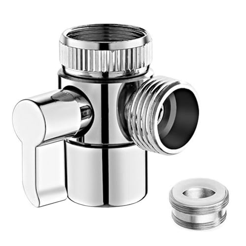 G1/2 3-Way Shower Diverter Valve for Bath & Sink, Zinc Alloy