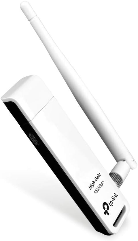 Tp-Link TL-WN722N IEEE 802.11n (Draft) USB - Wi-Fi Adapter. Wireless LITE N Adapter 150M USB HIGH GAIN 1DETACHABLE Antenna WL-AP. 150 Mbps - External