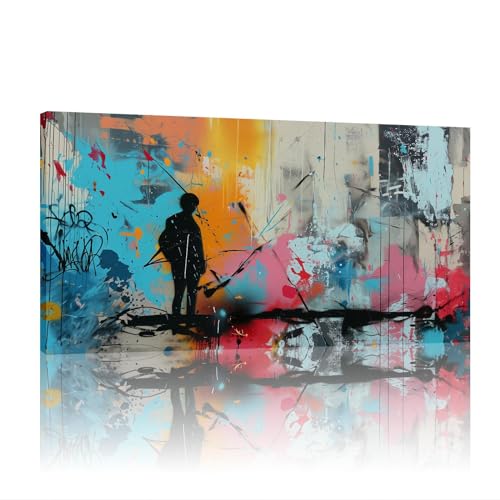 Tableau graffiti Pop Street art mural moderne pour sublimer la décoration de salon