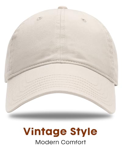 FURTALK Unisex Vintage Washed Unstructured Baseball Cap Washed Cotton Adjustable Dad Hat2
