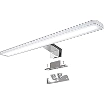 YIQAN Lampada da Specchio da Trucco a Led 4000K 30cm 8W 640lm da Bagno Luce Armadio Illuminazione Morsetto