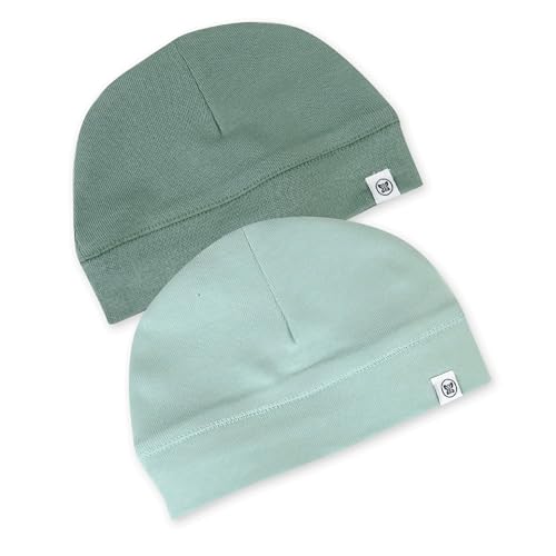 Image of HonestBaby Multipack Caps Newborn Hats 100% Organic Cotton for Infant Baby Boys, Girls, Unisex
