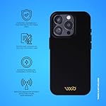 WAVEBLOCK EMF Protection Silicone iPhone Case, Radiation Blocker Cell Phone Case, 5G Shield Reduction, Lightweight, USA Patented and Tested in FCC Lab, iPhone 15 Pro Black - Image 4