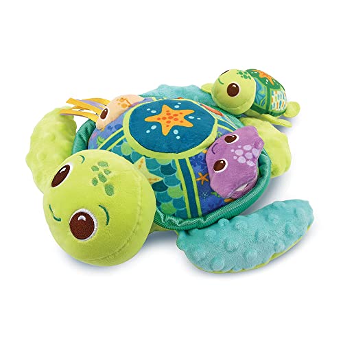 VTech - Juju, Maman Tortue Éveil Des Sens - Conçu en bouteilles plastiques recyclées - 6/36 mois - Version FR