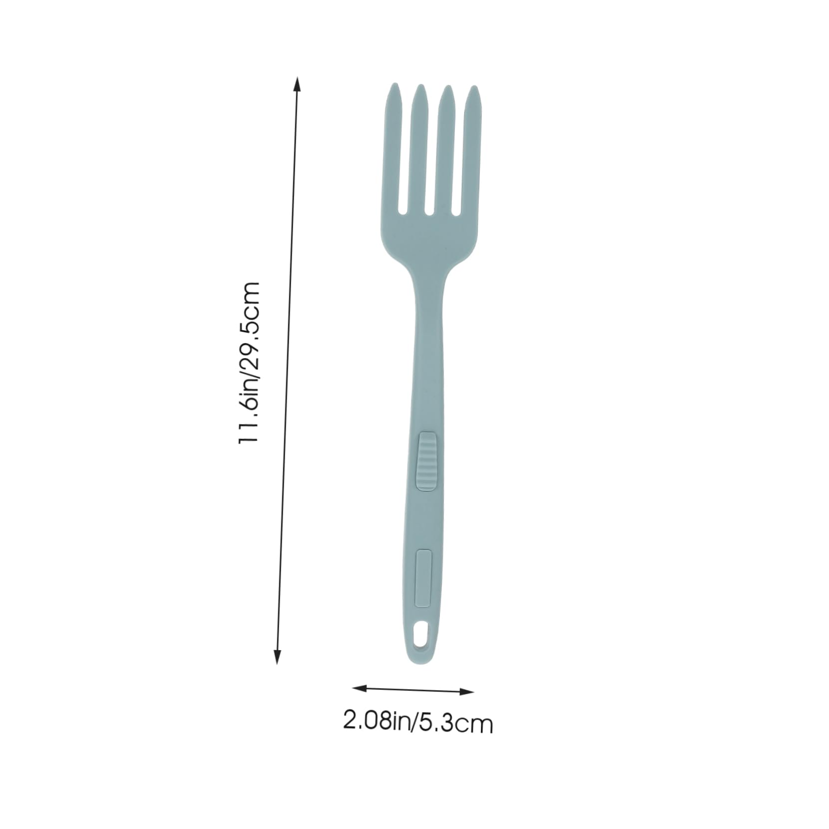 TIDTALEO Silicone Cooking Fork Pasta Server Fork Large Size Reusable Non-slip Handle Kitchen Gadget