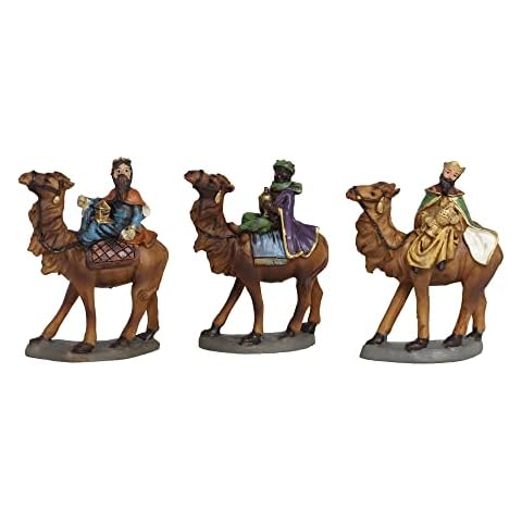 Figuras de los Reyes Magos a Camello en Resina Cover
