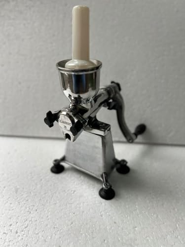Image of Manual Fruit Juicer Hand Crank Press Aluminium and Stainless Steel Kitchen Use 1 Unit