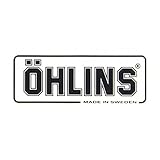 OHLINS(オーリンズ) クリアステッカー 黒 W75mm H30mm 0191-01