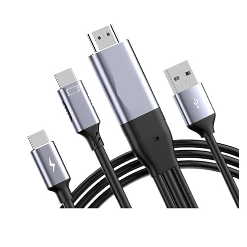 Cable Adaptador Compatible Con HDMI A USB C 4K60Hz, Compatible PS5, Xbox SteamDeck A Xreal NrealAir RokidMax RayNeoAir Monitor Táctil(HDMI to C STR for VR)