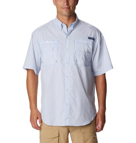 Chemise Super Tamiami homme manches courtes vêtement été bleu XL