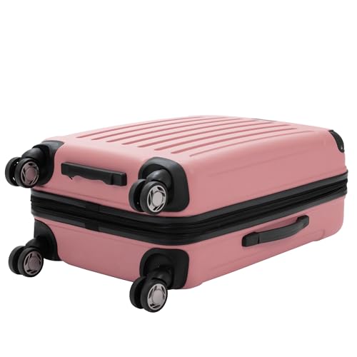 Image of Kenneth Cole REACTION Renegade Luggage Expandable 8-Wheel Spinner Lightweight Hardside Suitcase, Peony, 2-Piece Set (20 inch /28 inch), Renegade collection