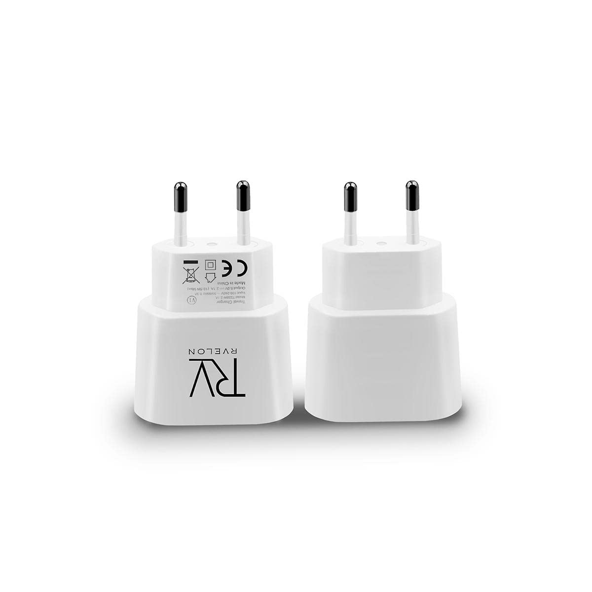 Rvelon Ładowarka 10,5 W USB-A, kompaktowy adapter sieciowy do iPhone, Android, tabletów, technologia szybkiego ładowania