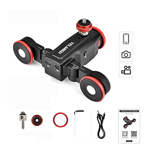 YELANGU Professional Camera Motorized Slider Dolly with Remote APP Control and USB Interface Auto Dolly for Camera,Camcorder and Smartphone