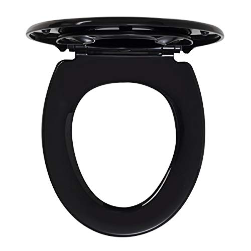 Tiger Tulsa Sedile per WC, Nero, 37.1 x 5 x 44.7