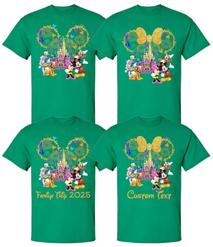 Custom Family Matching Trip 2025 T-Shirts, Custom Mickey Minnie Shirts, Magic Kingdom Castle Tees, Group Bound Outfits